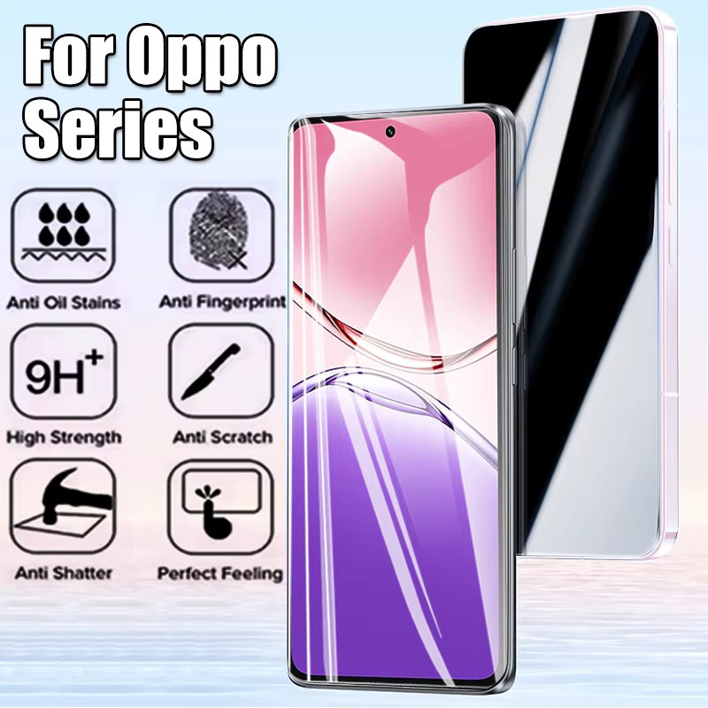 3er-Pack Displayschutz aus gehärtetem Glas für Oppo A5 Pro 5G und A 5 HD, transparent, explosionsgeschützt mit Fingerabdruck-Entsperrfunktion - Bild 2