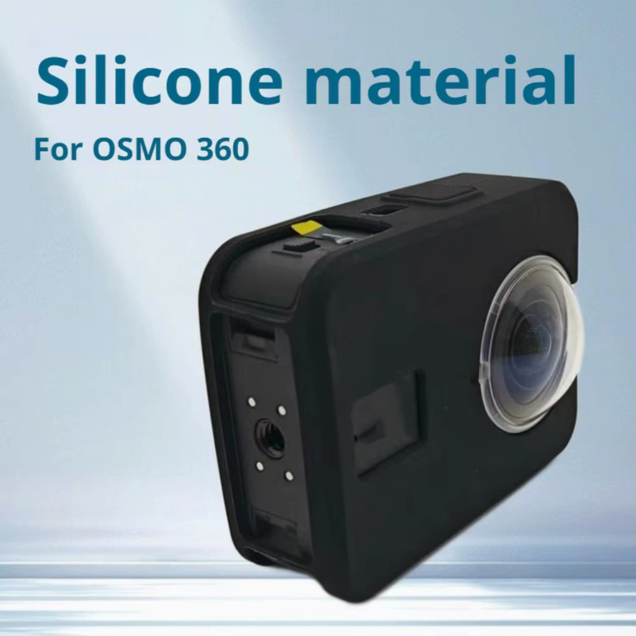 DJI Osmo 360 Silikon Schutzhülle in Schwarz für Rundumschutz gegen Kratzer und Stürze - Bild 2