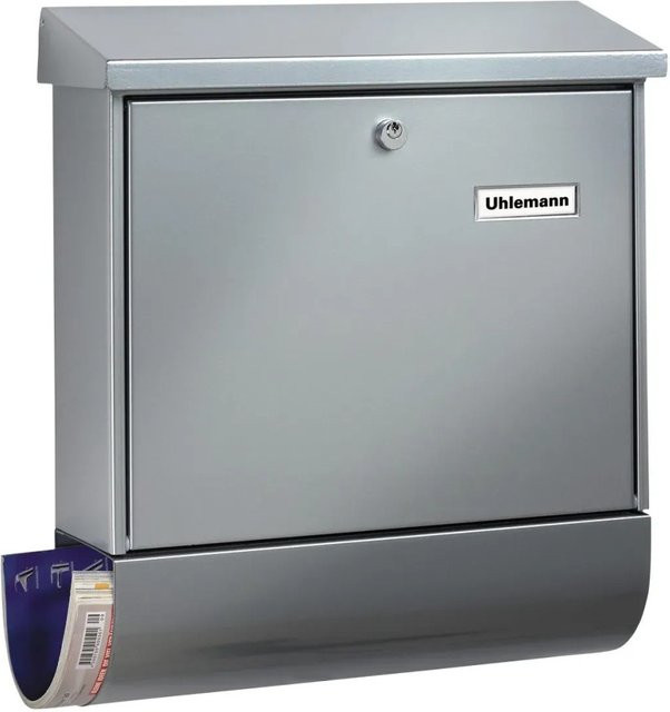 Burg Wächter Briefkasten und Box Set Vario 86720 in Silber mit Schlüsselschloss - Bild 1