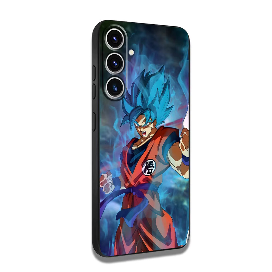 Dragon Ball Vegeta und Goku Handyhülle für Samsung Galaxy A-Serie in Schwarz und Multicolour als Soft Case - Bild 5