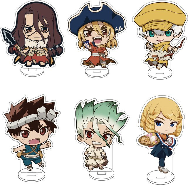 Bandai Dr. Stone Acryl-Figur-Ständer, Q-Version, 10cm - Bild 1