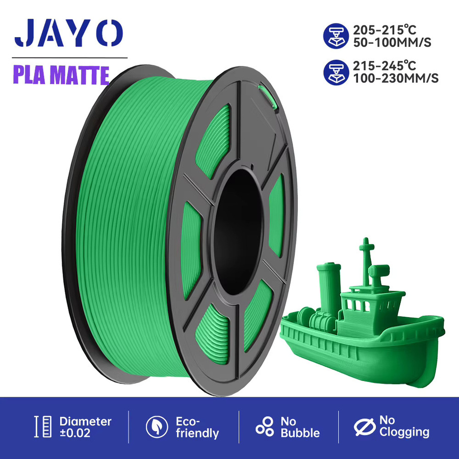JAYO PLA Matt Mehrfarben-Filament für 3D-Drucker, 1,75 mm Durchmesser, FDM-Material - Bild 5