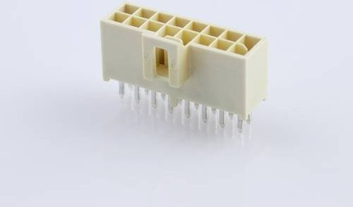 Molex Einbau-Buchsenleiste Standard Beige 16 Pol 2.50mm Rastermaß - Bild 1
