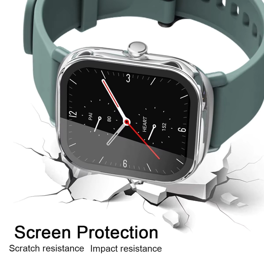 CAOWTAN Schutzhülle für Amazfit GTS 4 Mini, Silikon, Schwarz, Unisex - Bild 4