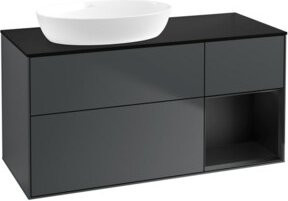 V&B Finion Waschtischunterschrank mit Wandbeleuchtung, Breite: 120 cm, Tiefe: 50,1 cm, Höhe: 50,1 cm, lackiert - Bild 1