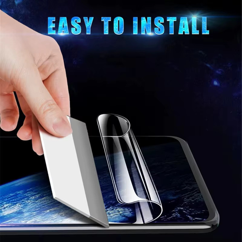 Hydrogel Display Schutzfolie für Samsung Galaxy A56 5G A72 A36 5G A51 A54 A17 A07 A52 A16 A15 A32 A26 A25 A13 A22, Vollabdeckung, Transparent - Bild 3