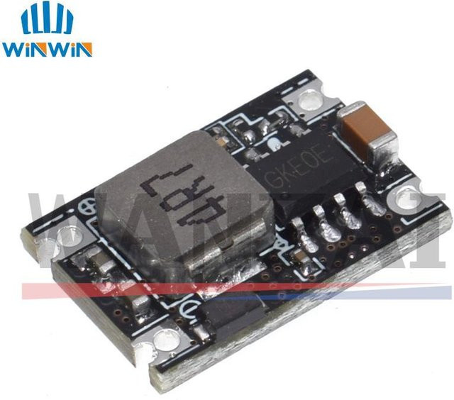AITEWIN ROBOT Mini DC-DC Buck Step Down Converter Modul 5V-30V zu 3,3V 5V 12V Spannung Regler PCB Board in Schwarz - Bild 1