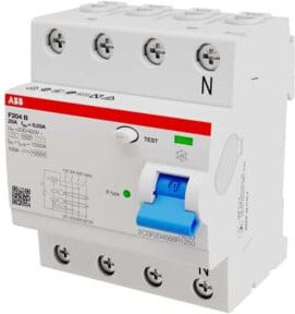 ABB FI-Schutzschalter Typ B RCD 4-polig 25A 30mA 4TE F204B-25/0,03 - Bild 1