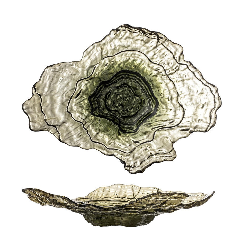 Bloomingville Glasschale Aiku in Grün, Durchmesser: 38 cm - Bild 1