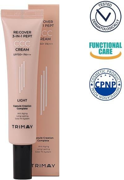 Trimay Re:cover 3-in-1 Pept CCC Cream SPF50, porzellan - Bild 1