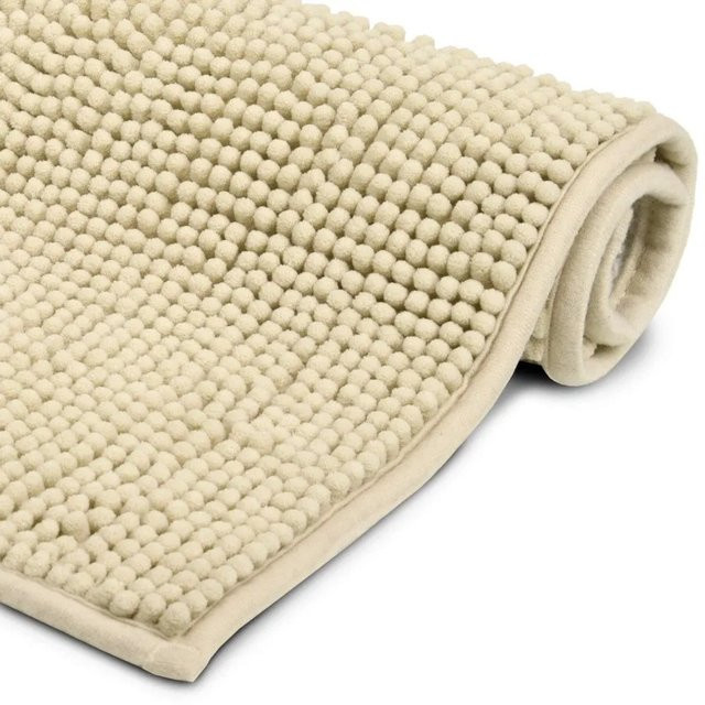 Beautissu BeauMare WR Vorleger Matte Natur Beige B: 50 cm, T: 80 cm - Bild 1