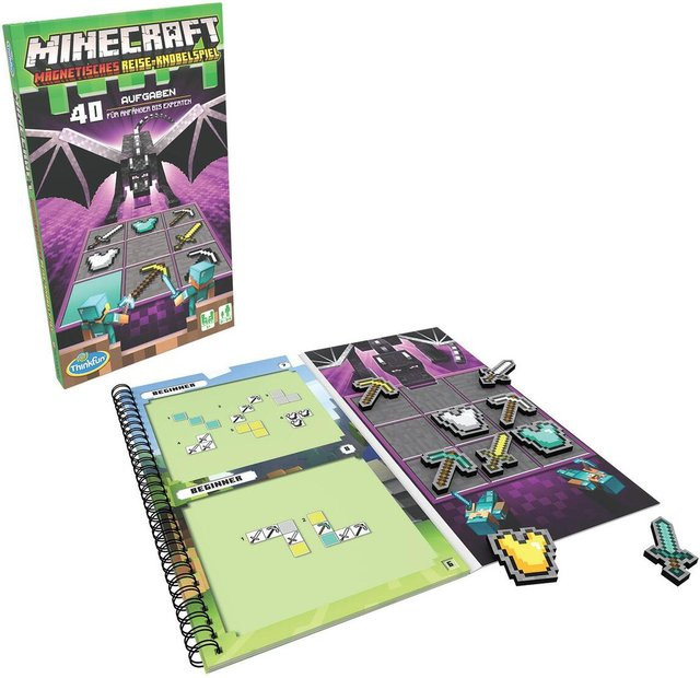 Minecraft Magnetisches Reisespiel von THINK FUN - Geschicklichkeits- und Deduktionsspiel auf Deutsch - Bild 2