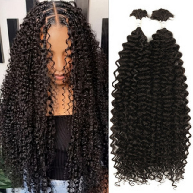 Booming Hair Haarextensions Jerry Curl Boho Zöpfe, 2 Stück - Bild 1