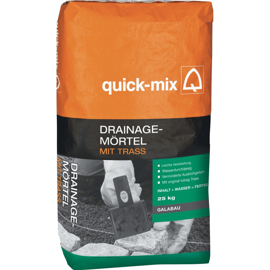 quick-mix Drainagemörtel Grau 25 kg - Bild 2