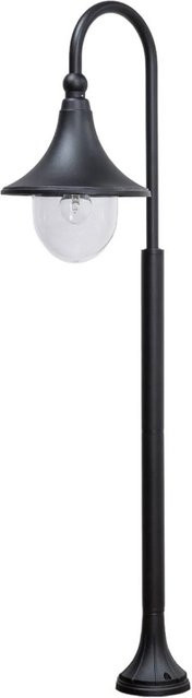 Lindby Außenleuchte Daphne Modern Schwarz aus Aluminium und Polycarbonat, 1-flammig E27, IP44, Höhe: 23,0 cm, Breite: 12,0 cm, Tiefe: 12,0 cm - Bild 1