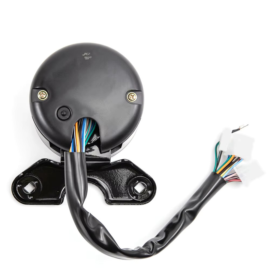 Evomosa Multifunktionale Motorrad-Anzeigen in Schwarz mit digitalem Kilometerzähler, Tachometer, Drehzahlmesser, Kraftstoffanzeige und LED-Indikator - Bild 5