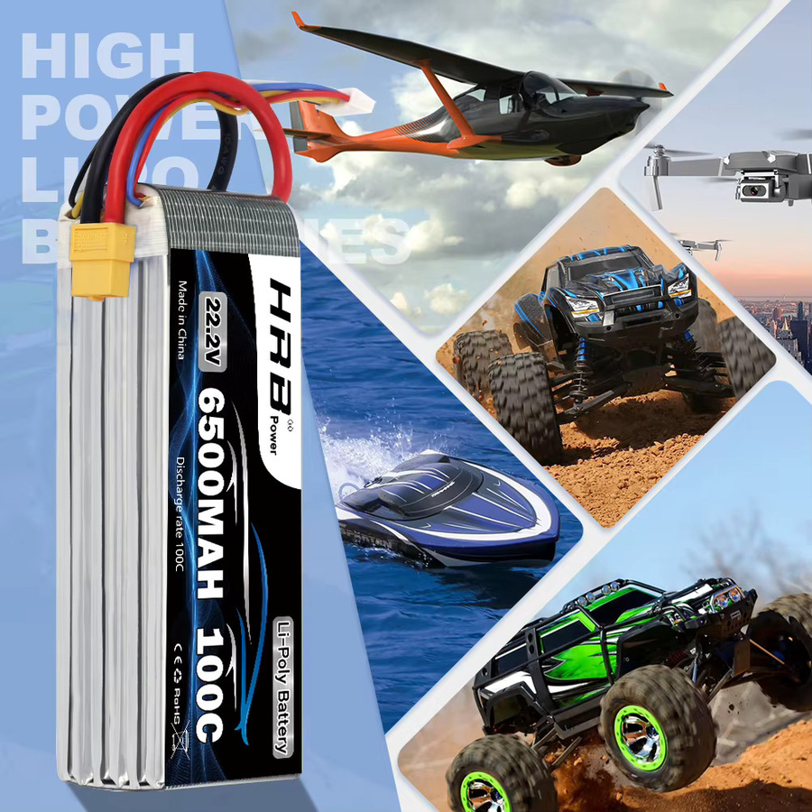 HRB Lipo Batterie 22,2 V 6500 mah, mit XT60 Stecker - Bild 2