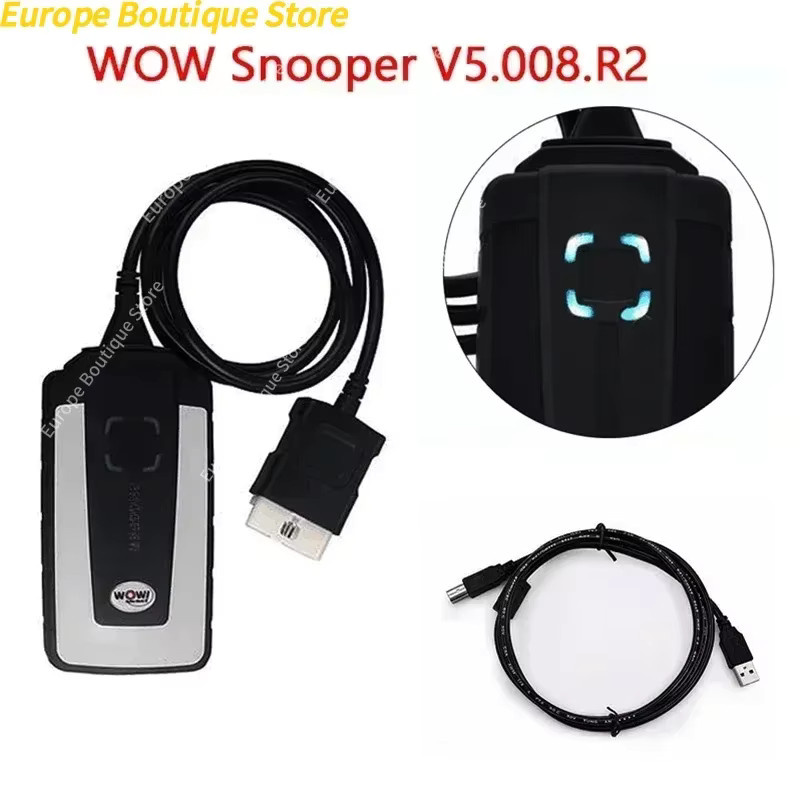 Wurth WOW Snooper V5.008 R2 Bluetooth OBD2 Diagnosegerät für PKW und LKW mit VIN-Lesefunktion und Scanner in Schwarz - Bild 4