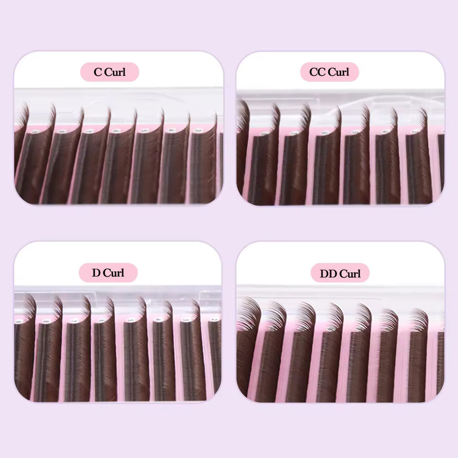 Lashprofessor Fächer-Volumen-Wimpern, Kaschmir-Kakao, Unisex - Bild 4