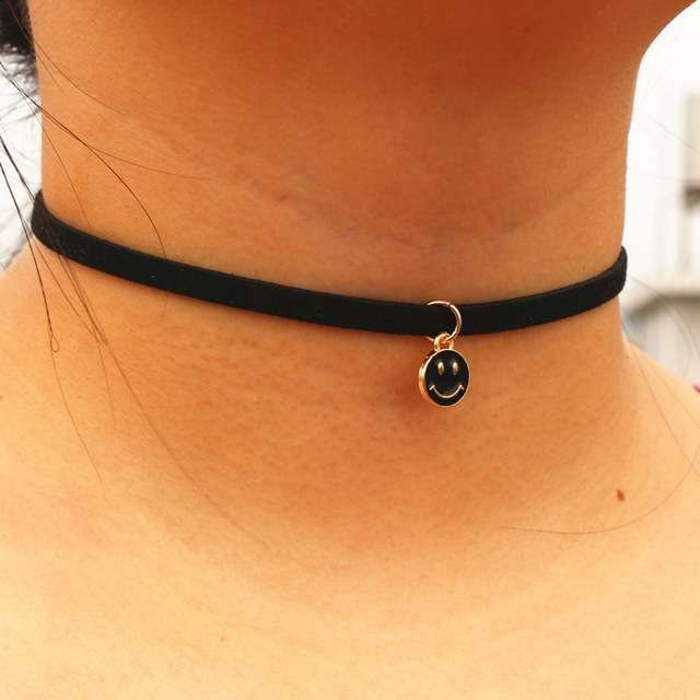 Choker-Halskette Damen, Zinklegierung, brown - Bild 1