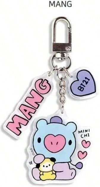 LINE FRIENDS BT21 RJ Tata Koya Acryl Rucksackanhänger und Plüschtiere - Bild 1