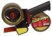 3M Scotch Handabroller H-180 aus Metall in Schwarz für Verpackungsklebeband bis 50 mm Breite und 66 m Länge - Bild 1