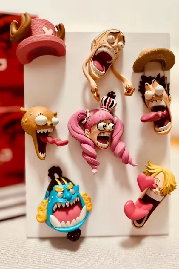 Bandai One Piece Kühlschrankmagnete Blind Box Set mit Ruffy, Sanji und Chopper in Multicolor - Bild 2