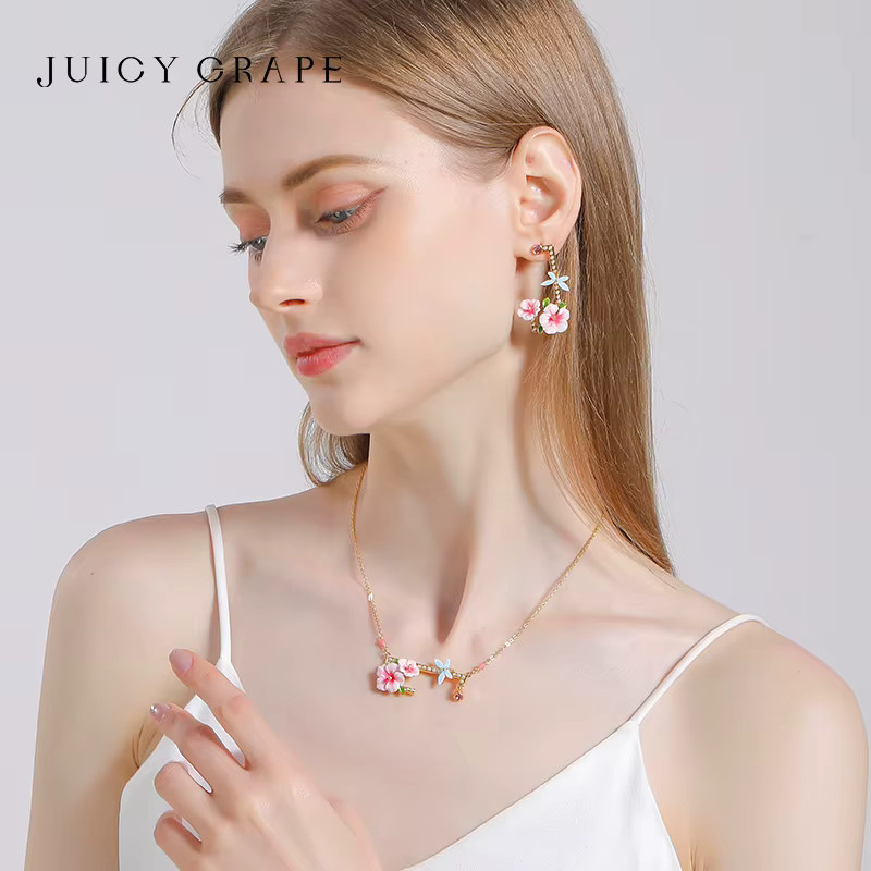 Juicy Grape Halskette, Emaille, 18K vergoldet, Damen - Bild 2