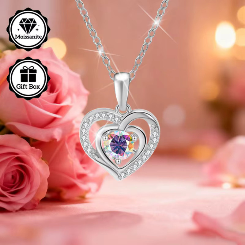 LAMVOICE Halskette, Moissanit, Silber, Damen - Bild 2