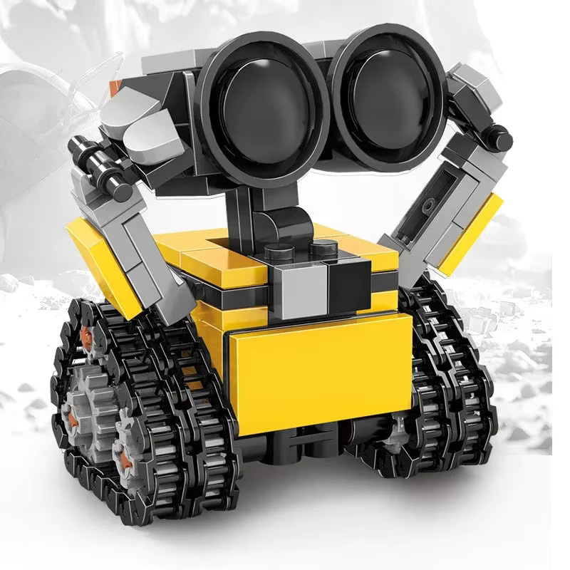 Bandai Disney Wall-E Mini Baustein Set, Gelb, Kreatives MOC Modellbau Spielzeug für Kinder - Bild 4
