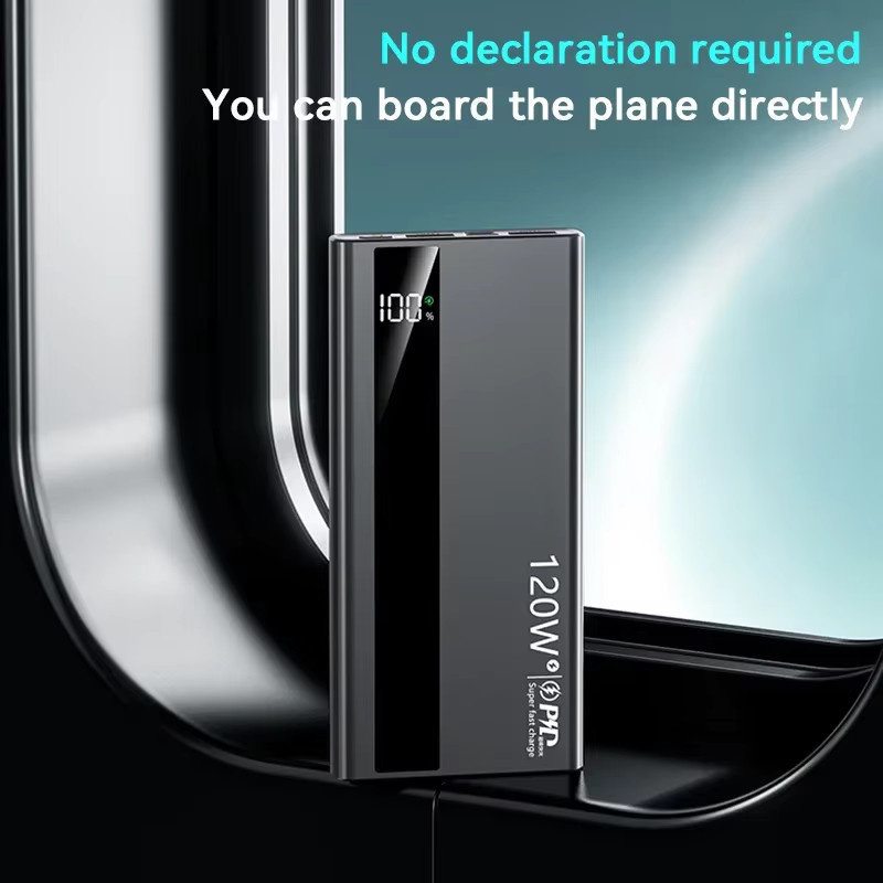 Lenovo Powerbank mit 50000 mAh Kapazität und 120 W Schnellladefunktion in Weiß - Bild 6