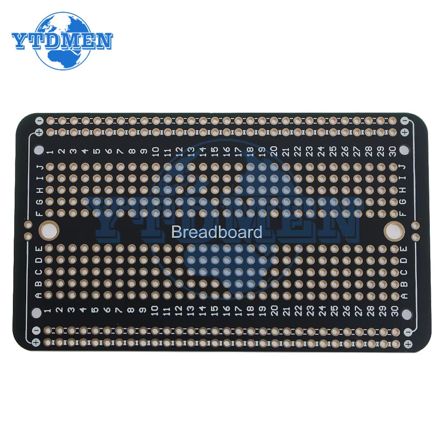 YTDMEN Doppelseitige PCB Prototype Board für Arduino, Black, B: 5,2 cm, T: 17,2 cm - Bild 3