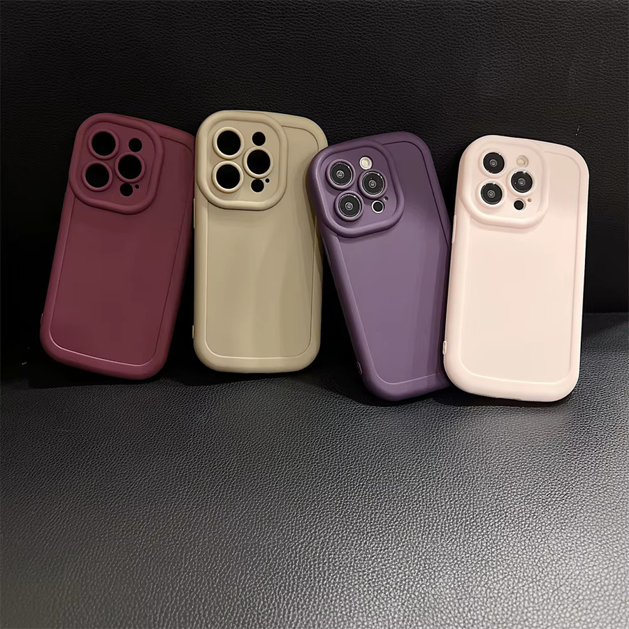 Stoßfeste Softcover Handyhülle aus flüssigem Silikon für iPhone 11 bis iPhone 15 Pro Max in Purple - Bild 1