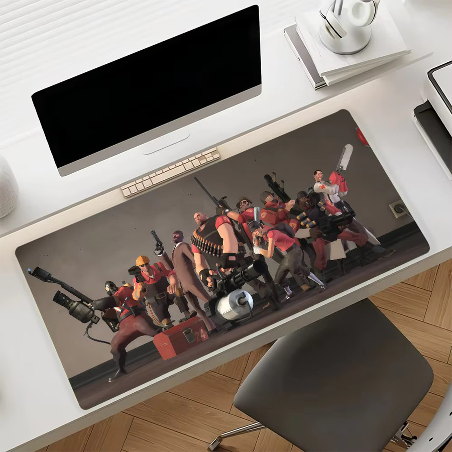 T-Team F-Fortress 2 Mauspad in Multicolour, rutschfeste Gamer-Schreibtischunterlage für Laptop und Büro - Bild 5