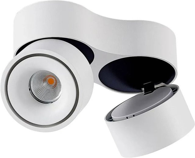 Arcchio LED Deckenlampe Rotari Modern Weiß aus Aluminium 2-flammig Flurleuchte - Bild 1