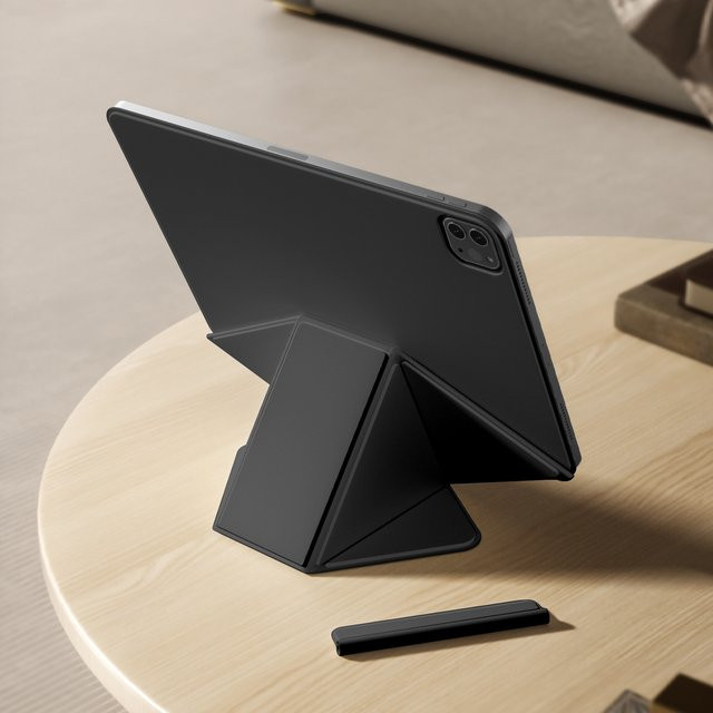 EGYAL Smart Folio Hülle für iPad Pro 11 M5 2025, iPad Air 11 M3 und iPad Mini A17 Pro, magnetische Schutzhülle in Schwarz oder Grau - Bild 1