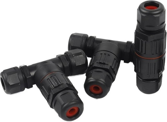 AOKIN IP68 I/T Form Wasserdichte Stecker mit 2/3/5 Pin Schnellschraub-Verbindungen für elektrische Drahtanschlüsse - Bild 1