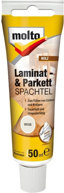 Molto Laminat- & Parkettspachtel in Weiß, 50 ml - Bild 1