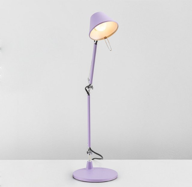 Artemide Tolomeo Micro Tavolo Tischleuchte in Lavendel Matt mit verstellbarem Design und E14 Fassung - Bild 1