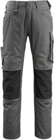 Mascot Mannheim Arbeitshose mit Kniepolstertaschen und Cordura, dunkelanthrazit/schwarz, Größe 82C42 - Bild 1