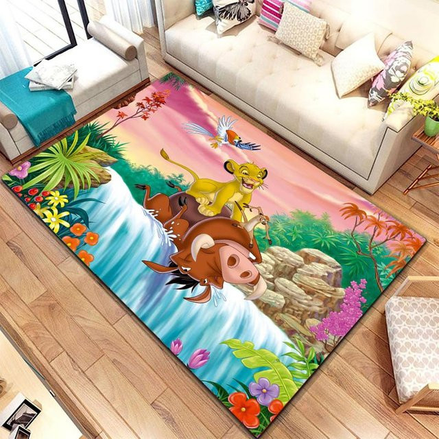 Karpetti Teppich im Savannen-Stil mit Tier-Motiv, Mehrfarbig, Breite: 60 cm, Länge: 90 cm - Bild 1