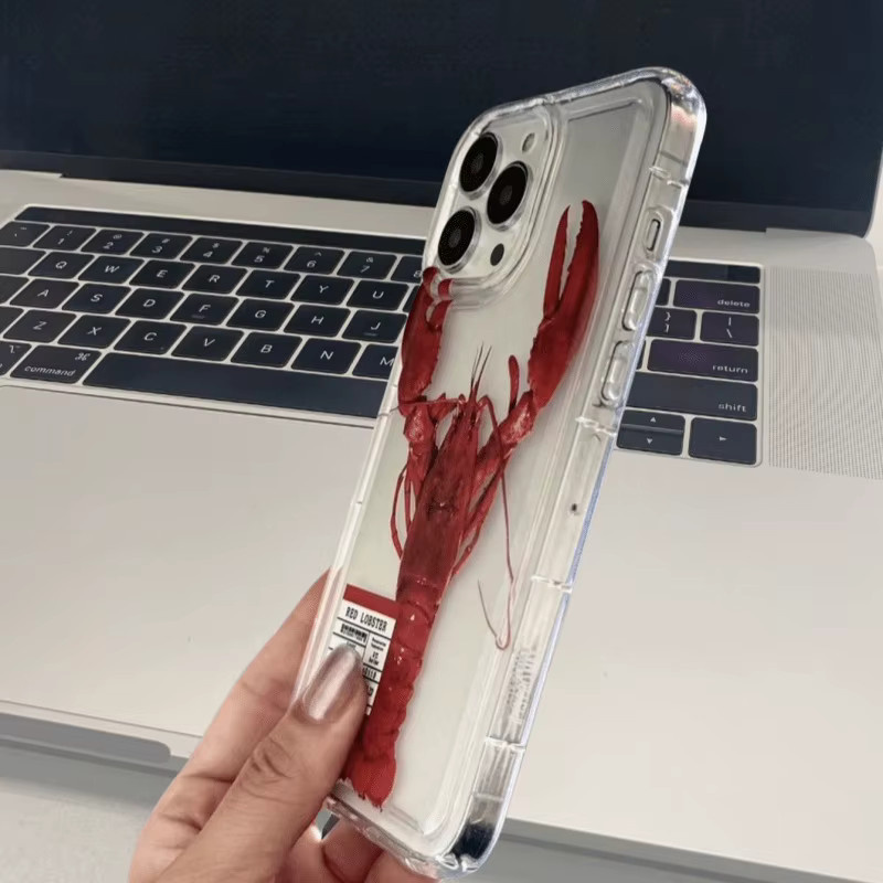 Transparente Airbag-Handyhülle mit Hummer-Print für Apple iPhone 17, 16 und 15 Serien - Bild 3