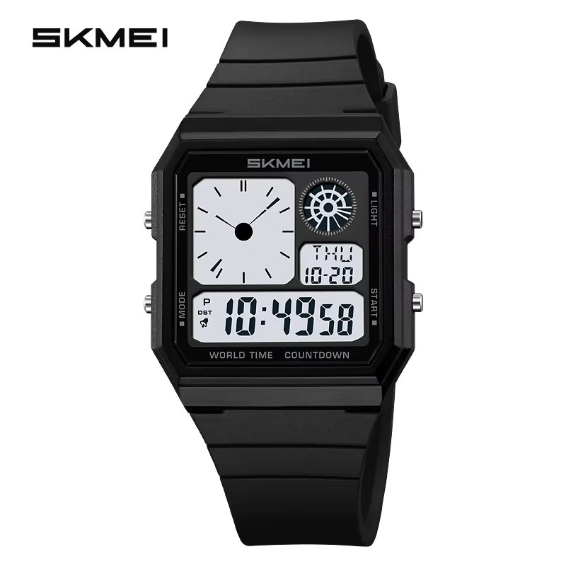 SKMEI Digitaluhr, Kunststoff, Schwarz, Unisex - Bild 4