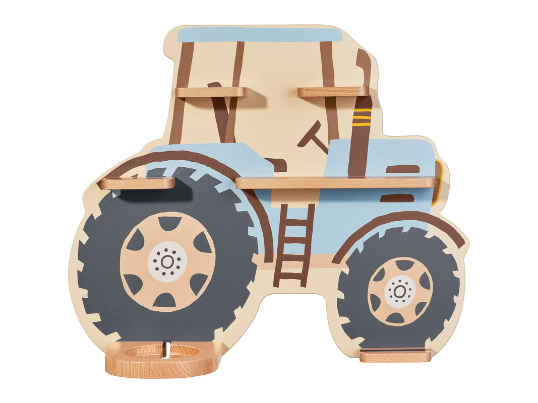 LIVARNO Kinder Regal magnetisch für Audiosystem mit Traktor-Design in Multicolour aus Holz und Stahl - Bild 2