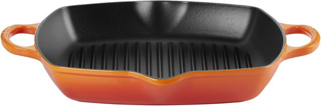 Le Creuset Grillpfanne Signature aus emailliertem Gusseisen, Orange, B/T: 30 x 30 cm - Bild 1