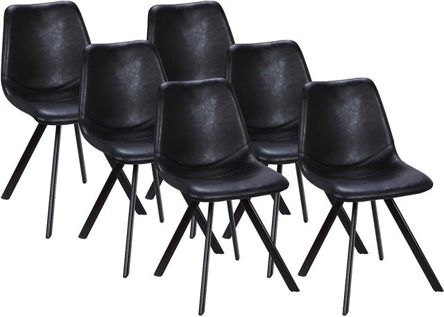Vente-unique Stuhl Lubine Schwarz Breite: 44 cm - Bild 1