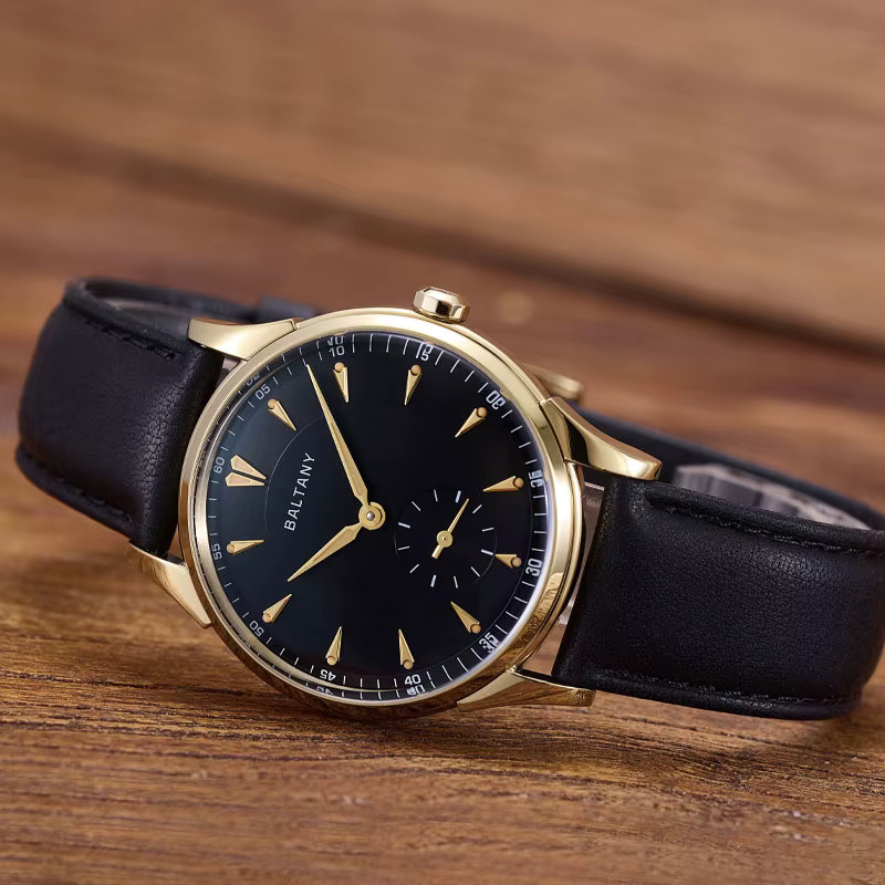 Baltany Armbanduhr, Pilot, Handaufzug, Edelstahl, Saphirglas, 38,5 mm, Herren - Bild 1