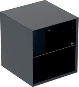 Geberit Seitenelement One für wandhängende WCs in Schwarz Matt, B/T/H: 45,0 x 49,2 x 45,0 cm - Bild 1