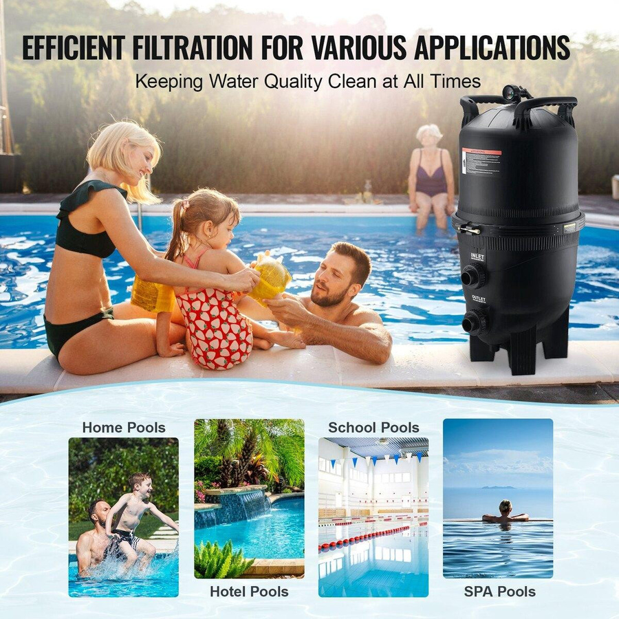 Buying Solutions MB Pool-Filterkartusche für Inground- und Aboveground-Swimmingpools mit 60mm Anschluss für eine Filtration von 40 qm aus Glasfaser und bleifreiem Papier - Bild 8