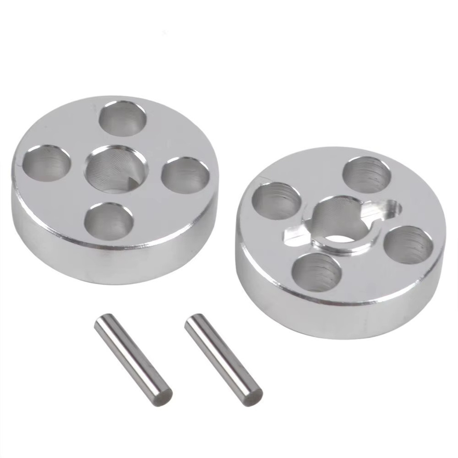 Tamiya Radnaben mit Großer Achse, Aluminium-Legierung, Grau, Zubehör - Bild 1